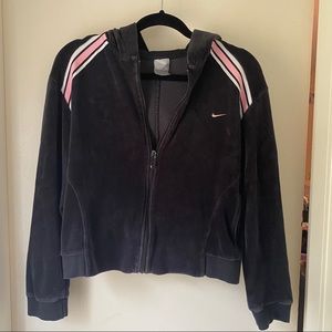 NIKE cropped zip up hoodie